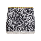Zaylie Sequin Zebra Mini Skirt