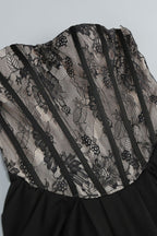 Judihe Lace Sheath Maxi Dress