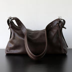 Lydia - Classic Brown Leather Shoulder Bag