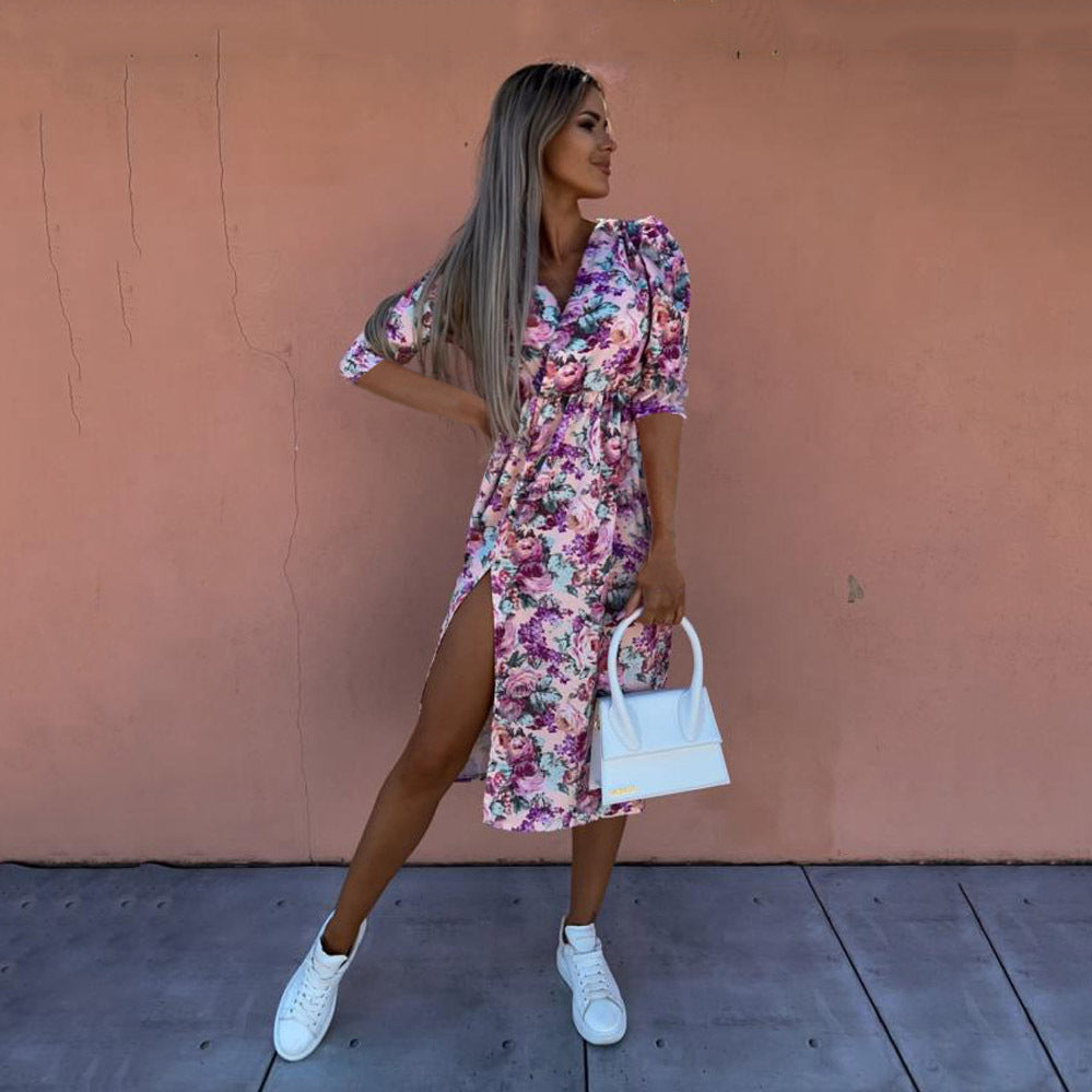Spread Beauty Printed Wrap Maxi Dress FINAL