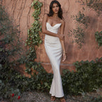Elegant Slim Fit Boning Corset Tube Top Fishtail Dress