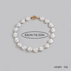 Vintage Baroque Pearl Irregular Statement Necklace