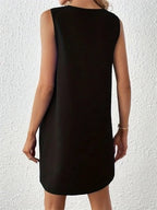 Liliana Statement Women's a Line Dress with Chic Keyhole Neckline Silhouette Collection