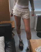 Bailey Ruffle Knit Shorts