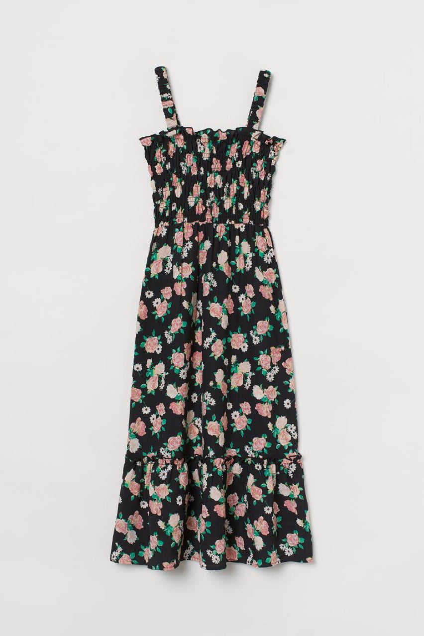 Charmaine Floral Halter Midi Dress FINAL
