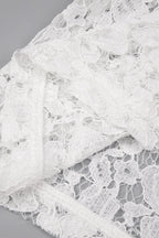 Davina White Lace Floral Maxi Dress