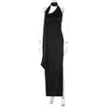 Fashionable Elegant Backless Slit Dress
