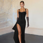 Irish Slit Dress Black