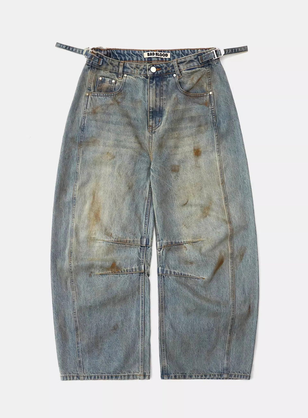 Vintage Distressed Wide Leg Jeans