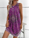 Samanta Statement Women's Sleeveless Summer Dress with Floral Patterns and a Slight a Line Silhouette Elevated Occasion Wear