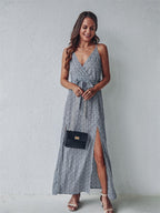 Hope Remains Floral Midi Slip Dress Black