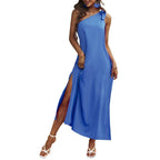 Chase Your Dreams Slit Midi Dress Blue Raspberry