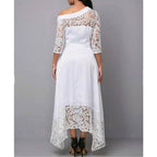 Overjoyed Pocketed Crochet Lace Maxi Dress Marshmallow