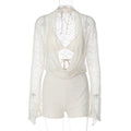 Cattleya Lace Cut-Out Short Set