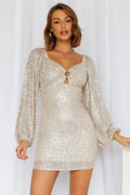 Autumn Sequin Sexy Long Sleeve Retro Sequ Dress