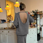 Darcy Backless Knit Skirt Set