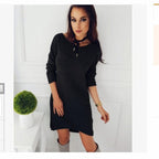 Smoky Mountain Sweater Dress Black