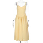 Sampson Midi Dress Yellow
