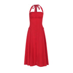 Carnes Midi Dress Red