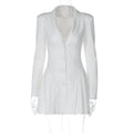 Louella Collared Ruffle Mini Dress
