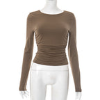 Aamina Long Sleeve Fitted Top