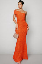 Niala Sleeveless Sequin Fishtail Maxi Dress