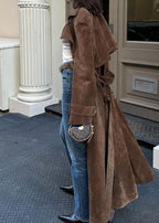 Velvet Luxe Trench Coat