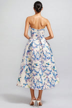 Stanl Floral Tie Midi Dress