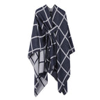 Bestselling Sidetied Plaid Split Cape Warm Crossborder Scarf
