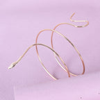 Twisted Wrap Snake Open Bracelet