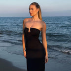 Sadee Strapless Bodycon Maxi Dress