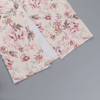 Floral Print Deep V-Neck Fitted Party Dress