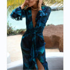 Bell Sleeve Maxi Dress