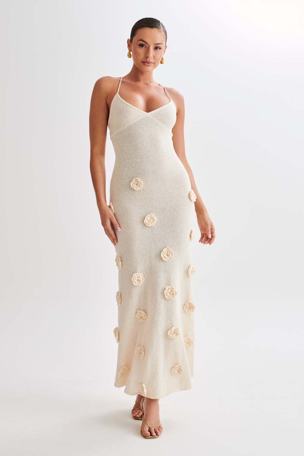 Natalie Floral Embellished Maxi Dress