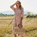 Bohemian ALine Floral Dress