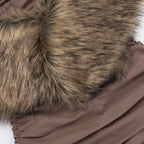 Mocha 2 piece Maxi Dress Brown