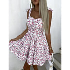 Abigail Effortless Women's Floral Dress with Adjustable Straps Evening Wear Edit