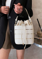 Nova – Structured Bucket Bag with Canvas Pouch