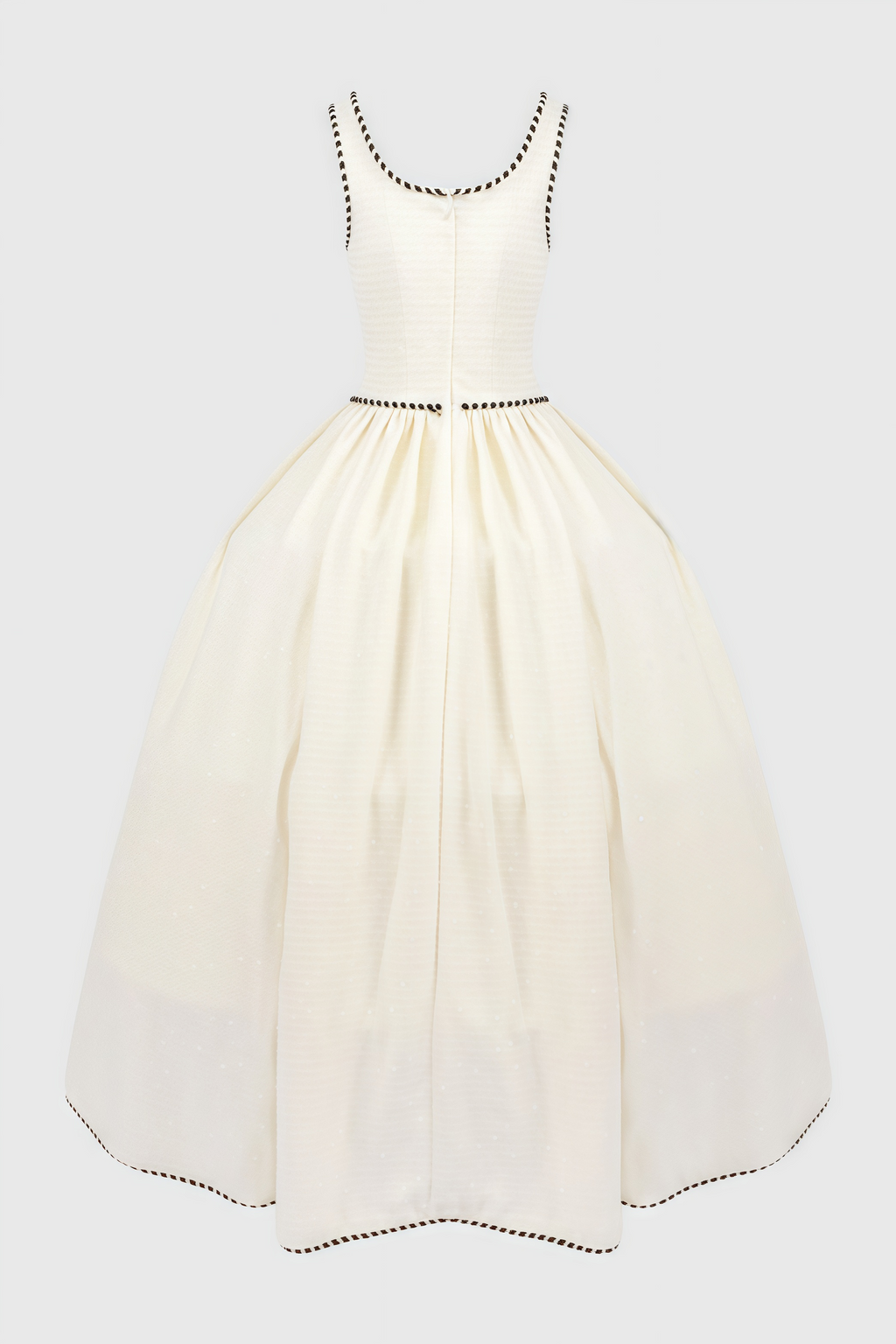 Pavoed Halter Puff Maxi Dress