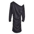Fall Women Clothing Fold Asymmetric Dress
