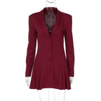 Louella Collared Ruffle Mini Dress