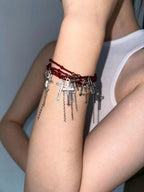 Dark Cross Versatile Summer Tassel Choker Necklace