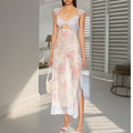 Lace Slim Sweet Sling Floral Dress