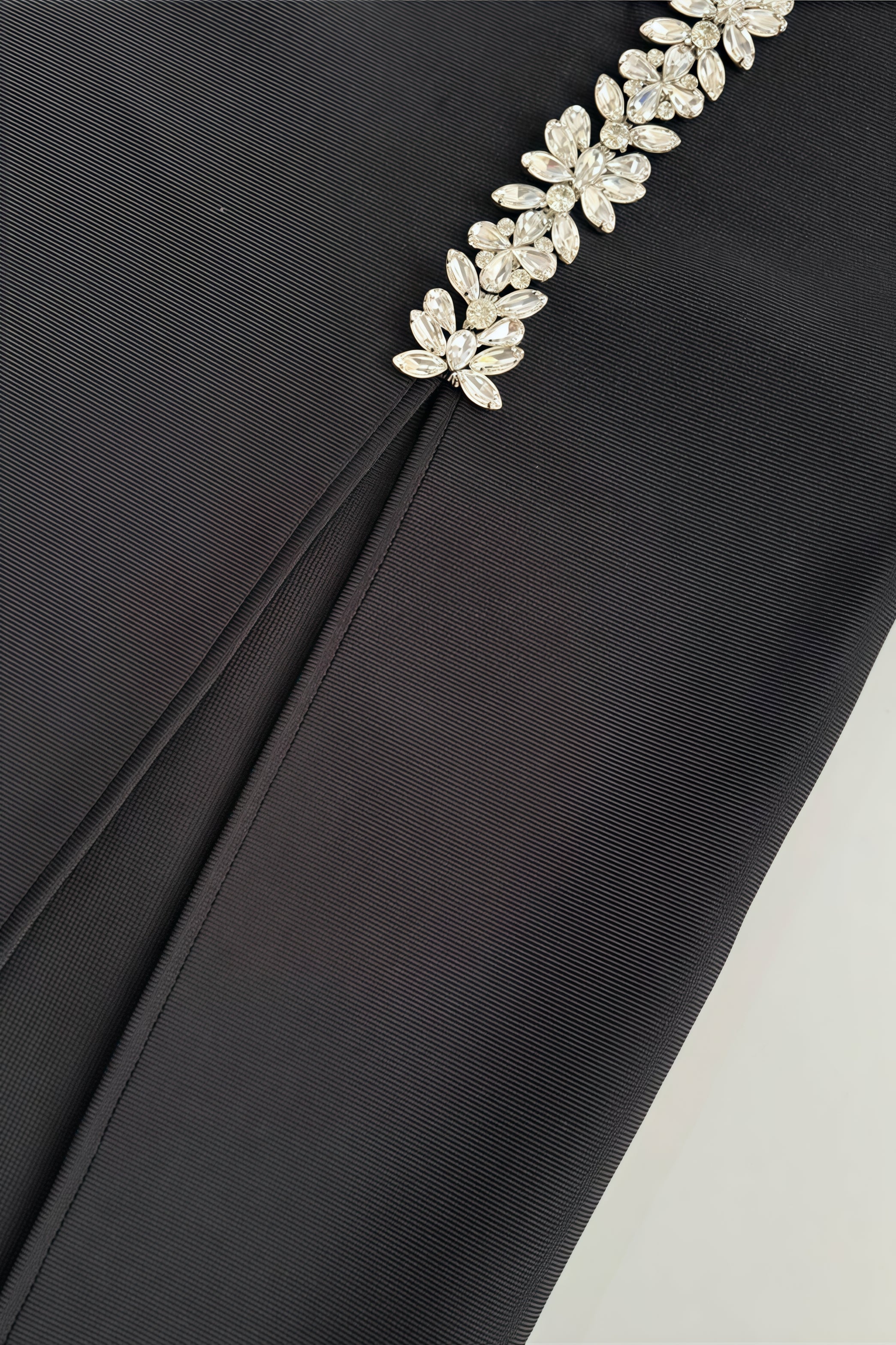 Willd Single Shoulder Studded Slit Maxi Dress