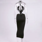 Roxanne Halter Cut-Out Maxi Dress