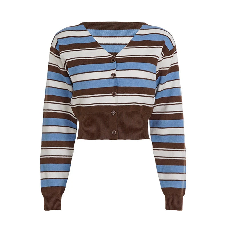 Blakelynn Striped Button Cardigan