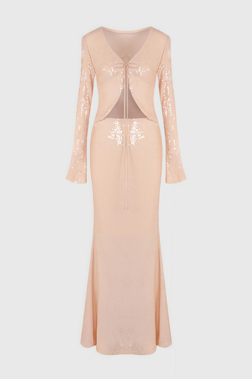 Jacksda Sequined Fishtail Maxi Dress Set