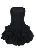 Celeste Strapless Bubble Mini DressRuched Bodice Party Silhouette