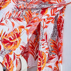 Take Me To Paradise Printed Maxi Dress Salmon