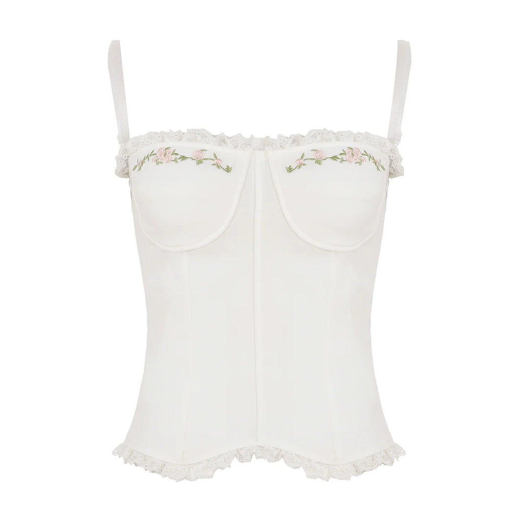 Nikita Floral Lace Corset Top